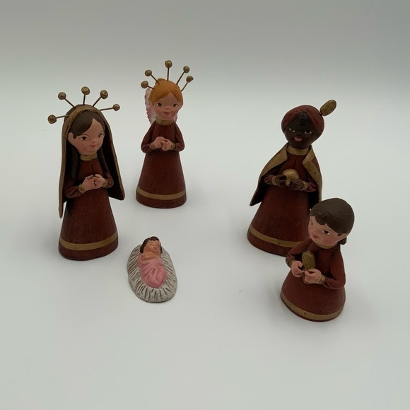 VTG Replacement Nativity Set Pieces Hand Painted Terracotta MADE IN MEXICO - Picture 1 of 3